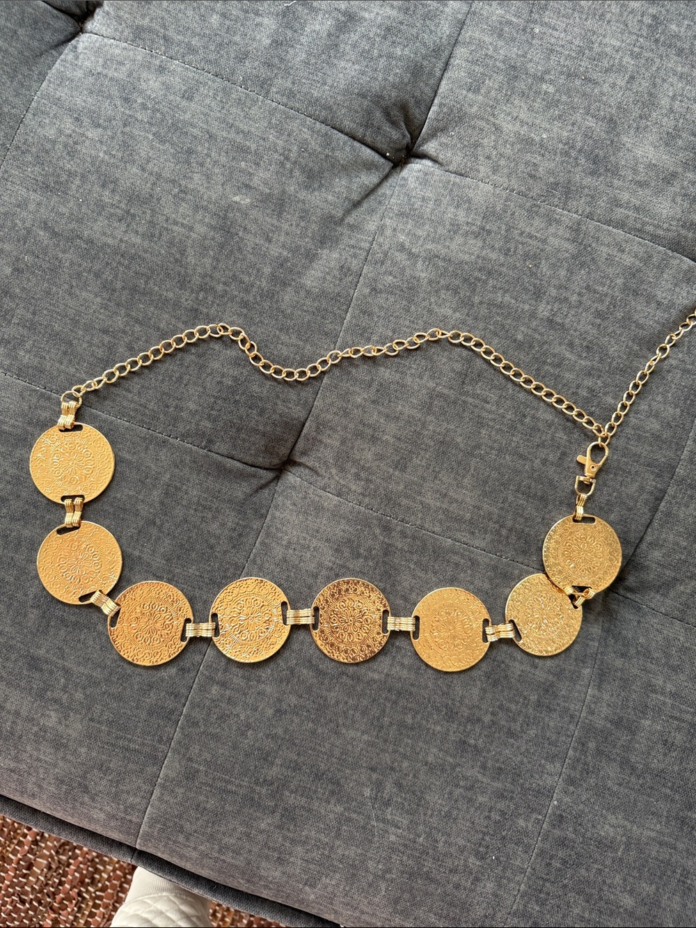 12th Tribe Gold Disc Link Belt